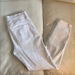JCrew white skinny jeans size 26